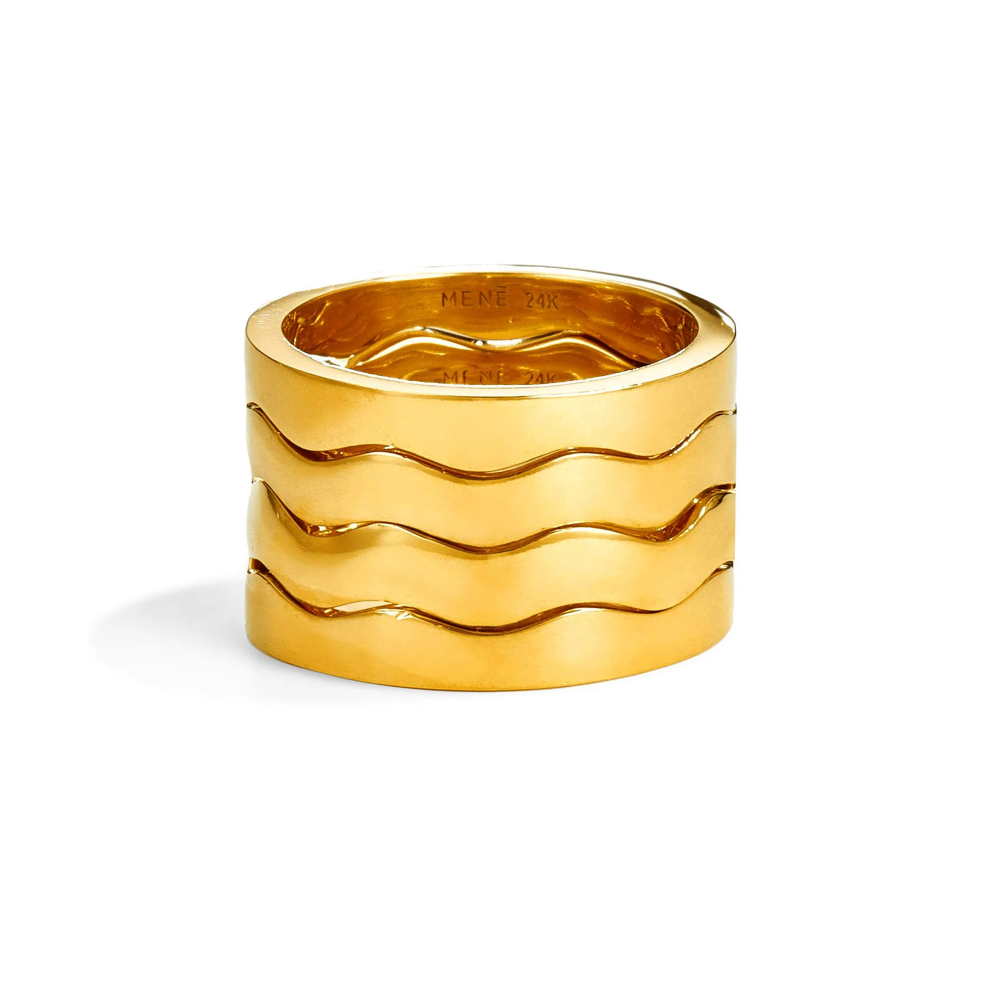 Wave Stacking Ring Set