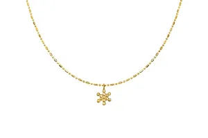 Yellow Gold Mini Fruit of Life Necklace