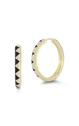 Zig Zag Statement Hoop Earring